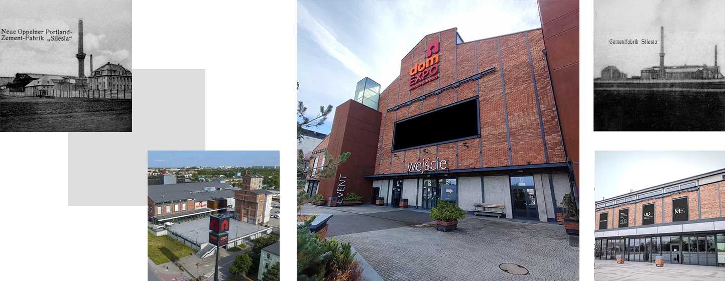 kolaż zdjęć Silesia Centrum Dziedzictwa i Sztuki